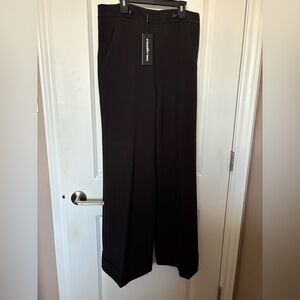 Karl Lagerfeld Classic Black Wide-Leg Pants NWT Size 8